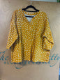 Kim Rogers Blouse - Yellow - 3X