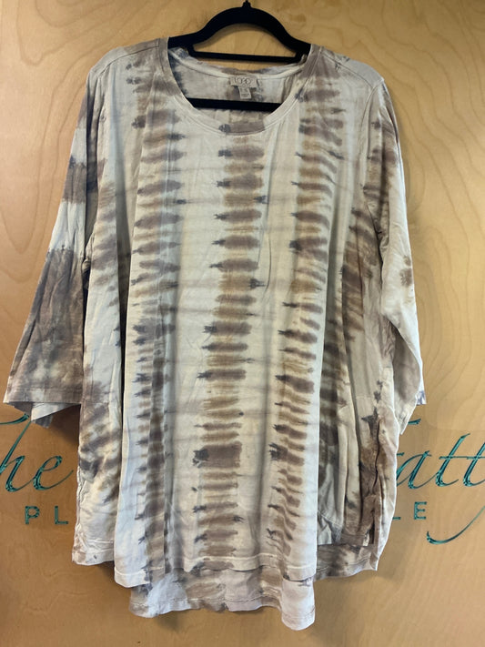 Logo Tunic - Beige and brown - 3X