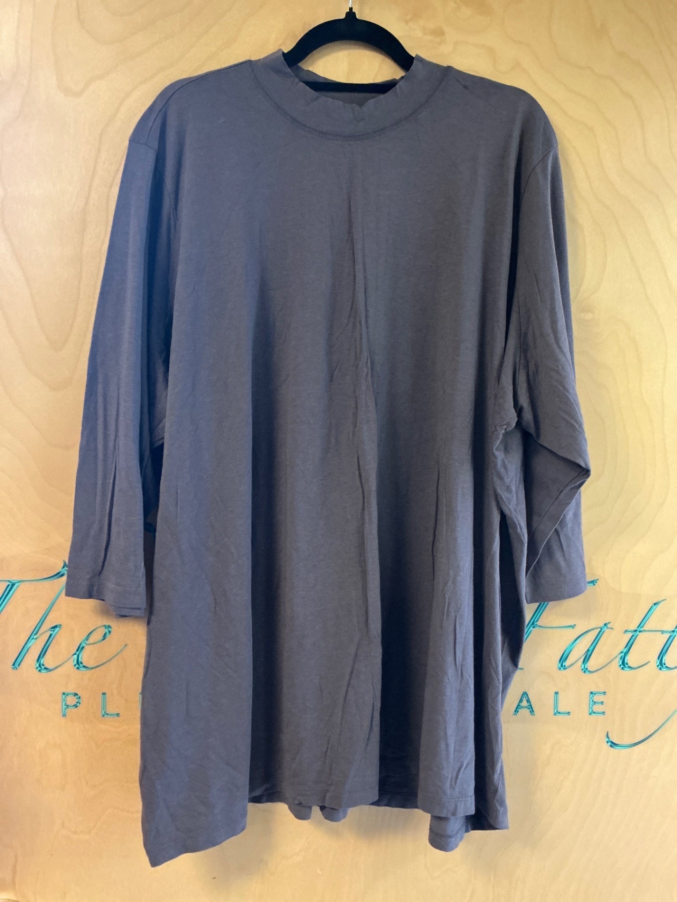 Logo 3/4 Sleeve T-Shirt - Gray - 5X