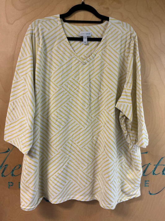 Sport Savvy Shirt - Yellow and White - 3X