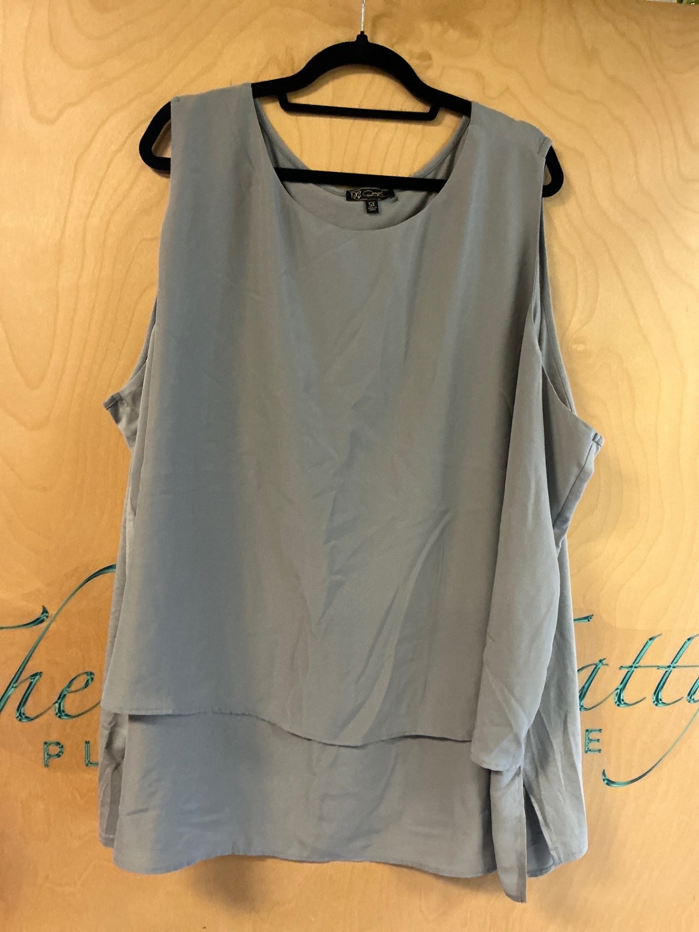 DG2 Sleeveless Blouse - Gray - 5X