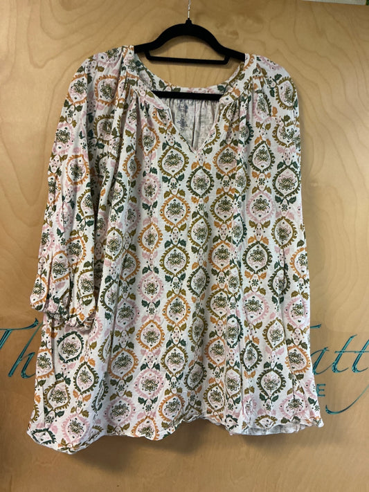 Croft & Barrow Blouse - Multicolor - 5X