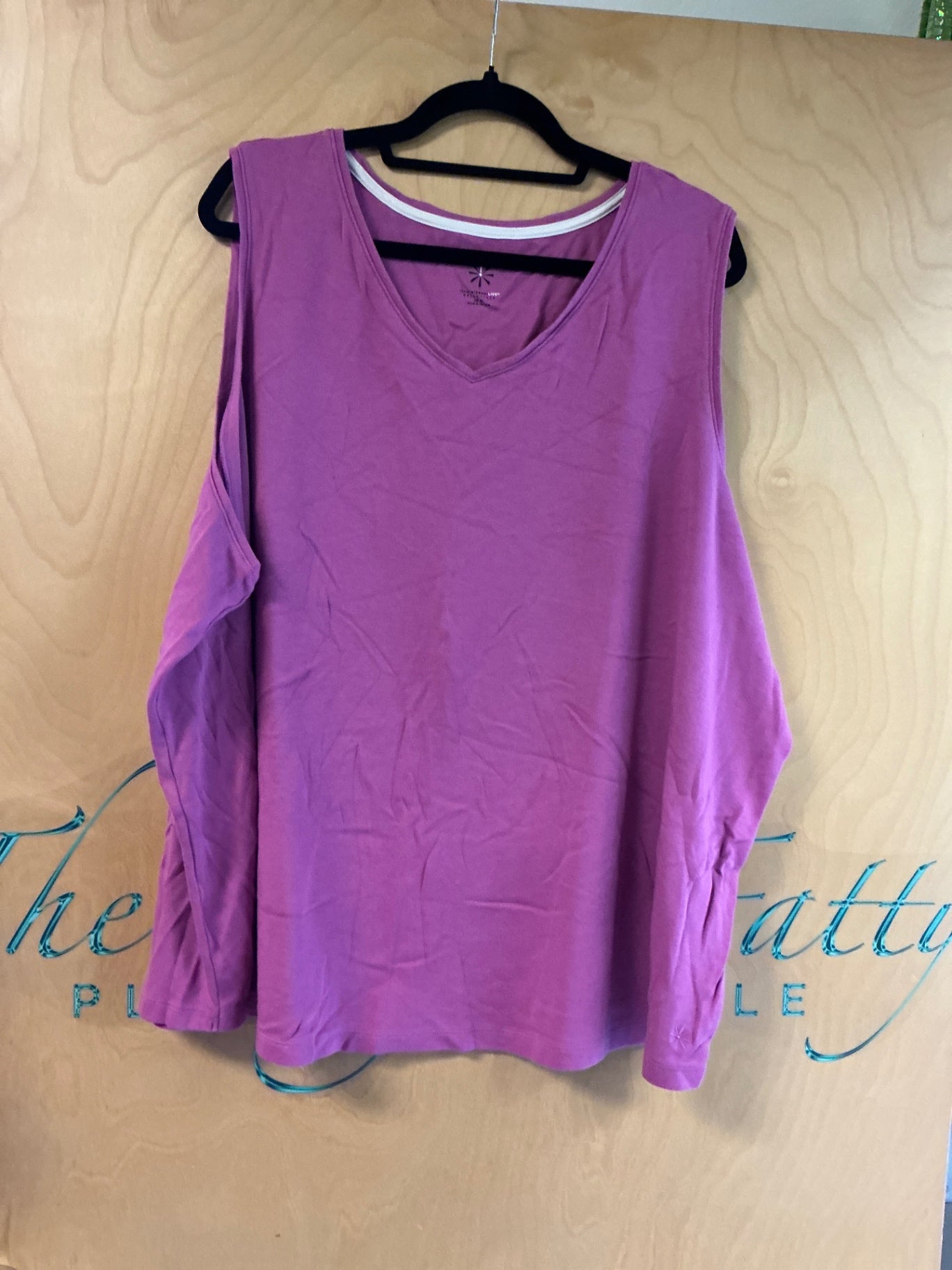 Isaac Mizrahi Live! Tank Top - Purple - 5X