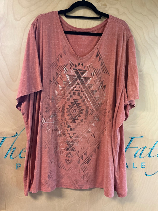 Catherine’s T-Shirt - Terracotta - 4X