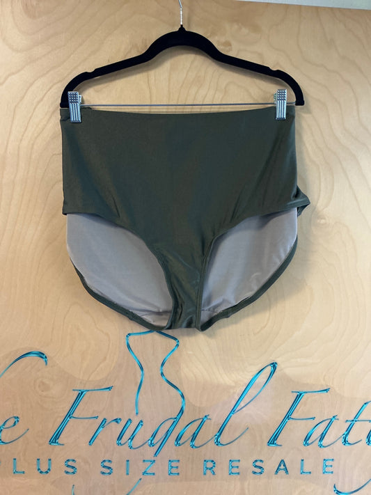Lane Bryant Cacique Bikini Bottoms - Olive Green - 24
