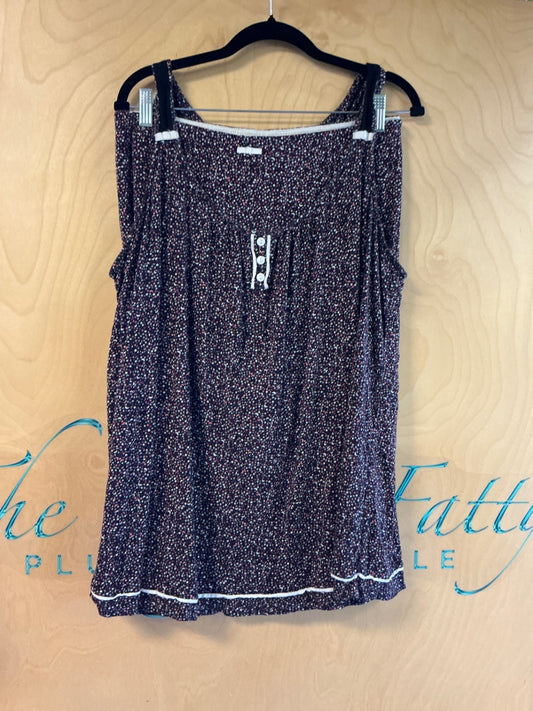 George Pajama Tank/Shorts Set - Multicolor (predominantly dark with small light dots) - 3X