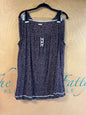 George Pajama Tank/Shorts Set - Multicolor (predominantly dark with small light dots) - 3X