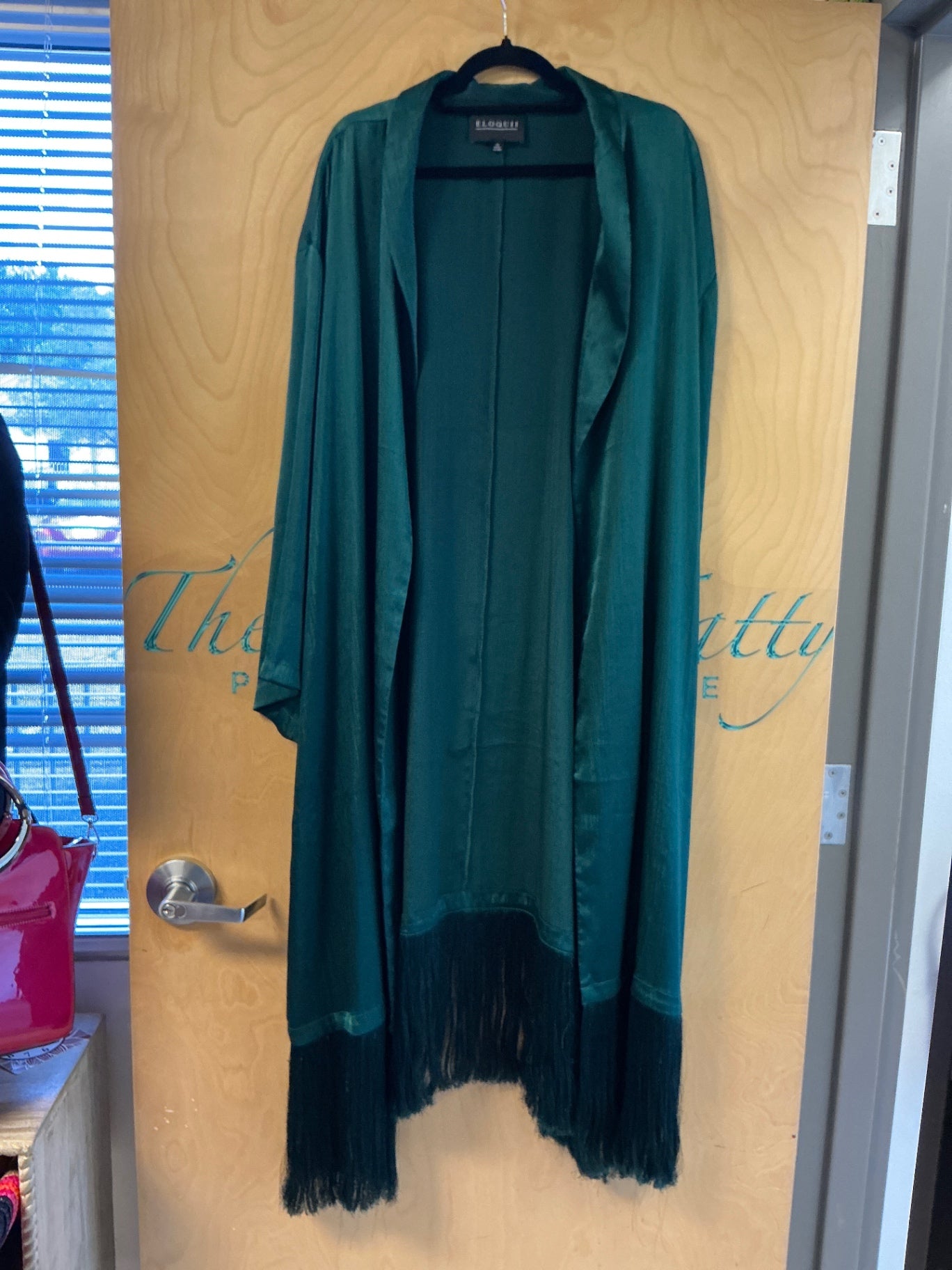 ELOQUII Kimono - Forest Green - 20