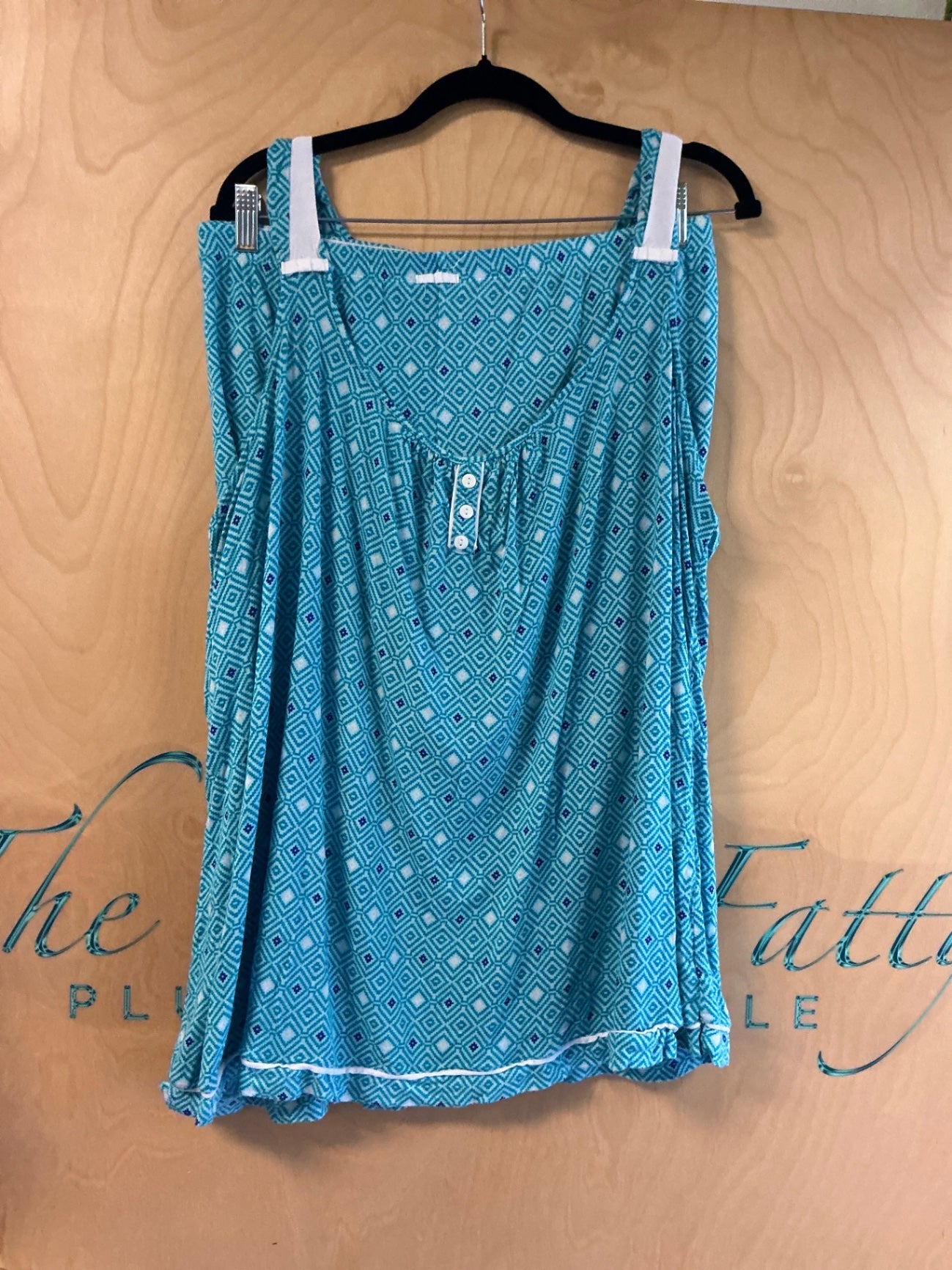 George Pajama Tank/Shorts Set - Blue - 3X