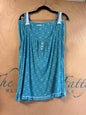 George Pajama Tank/Shorts Set - Blue - 3X