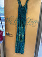 Ace fashion Maxi Dress - Blue, Green, Black - XXXXL