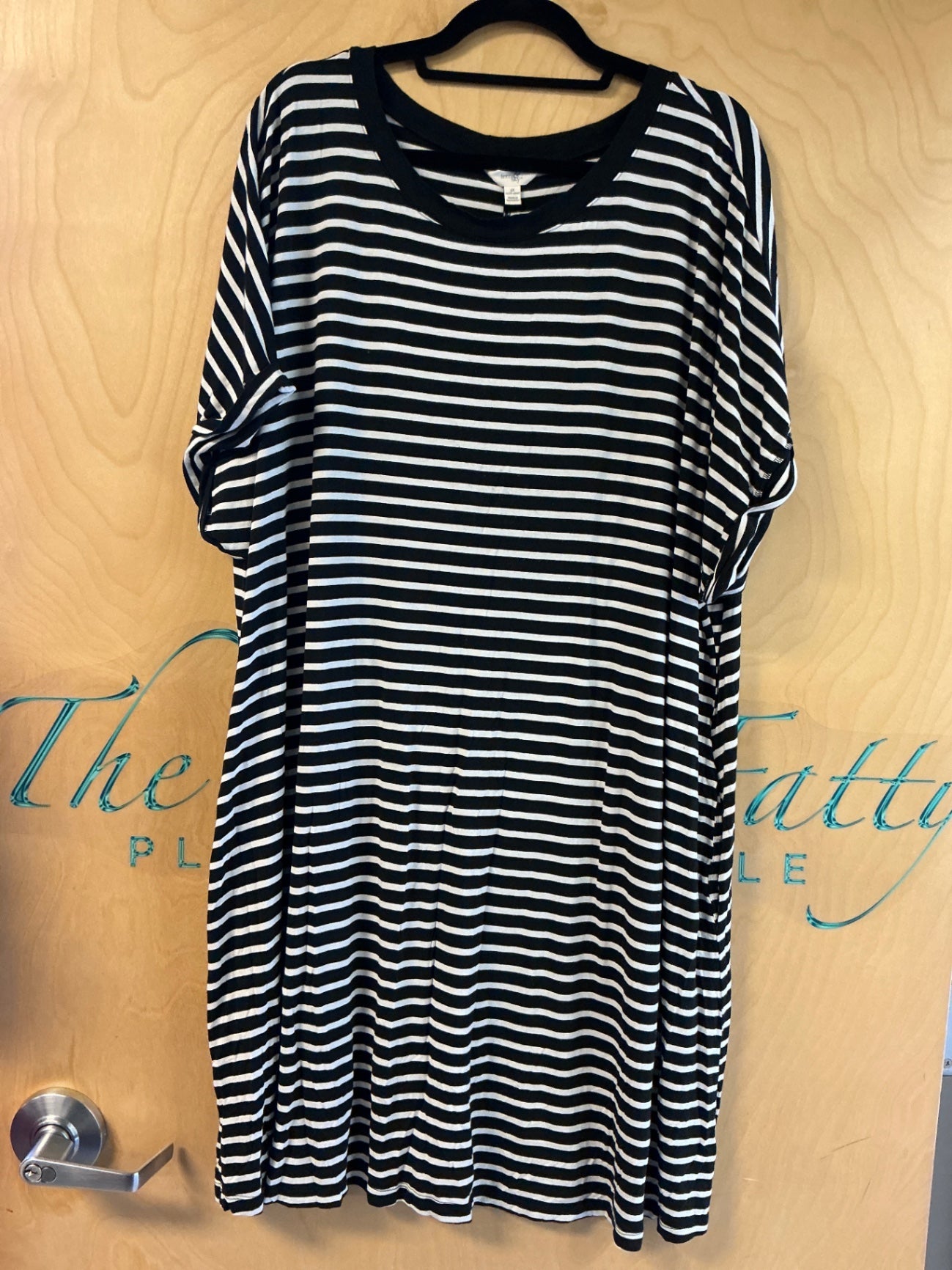 Terra & Sky Dress - Black and White - 3X