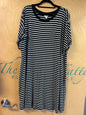 Terra & Sky Dress - Black and White - 3X