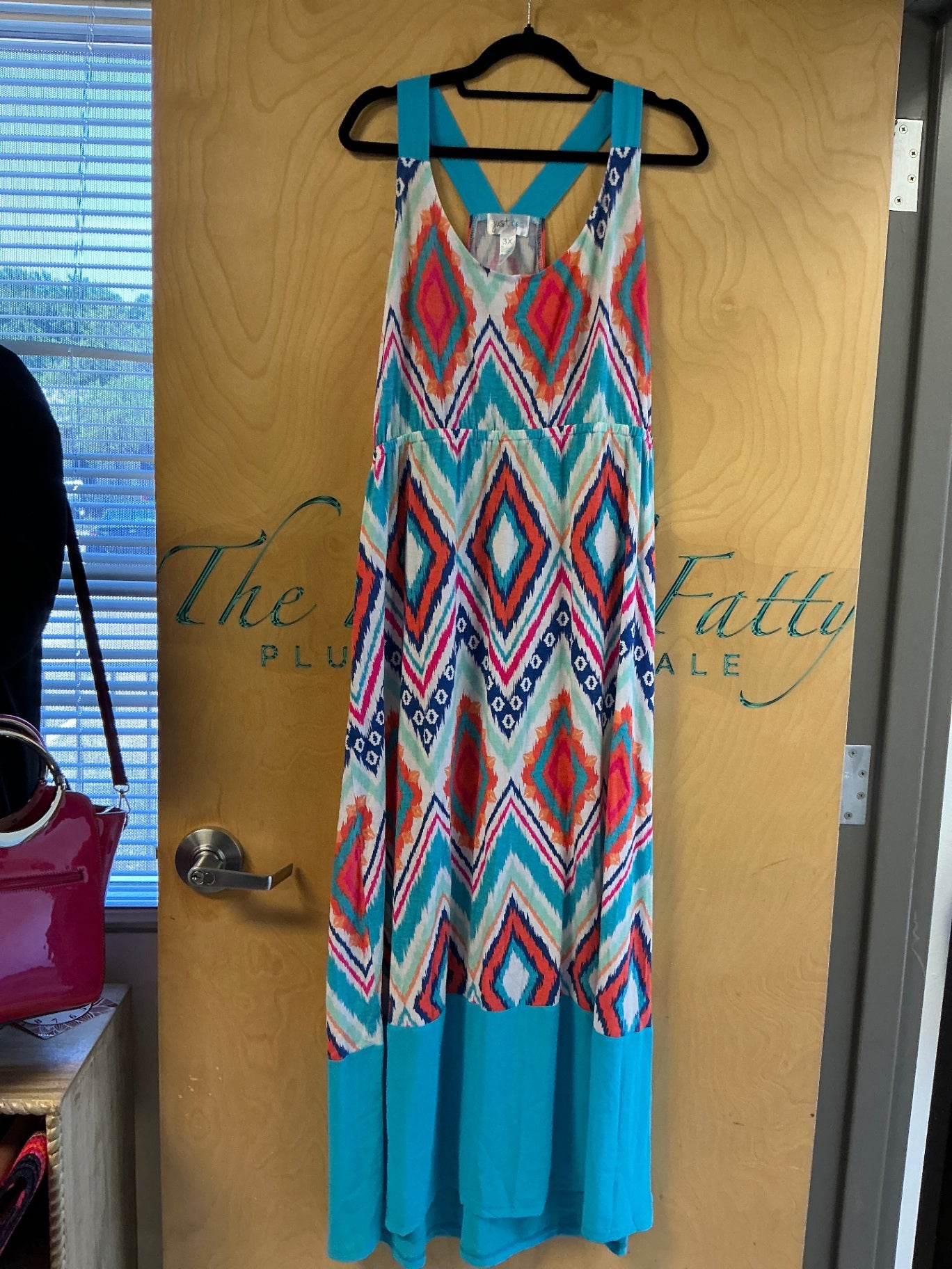 Just Be Dress - Multicolor (including shades of blue, orange, pink, white, navy) - 3X