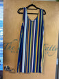 Love J Dress - Multicolor (Blue, Yellow, White, Red) - 3X