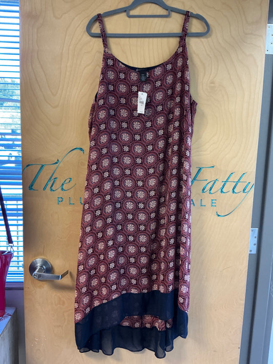 Lane Bryant Dress - Red and navy blue - 22/24 NWT