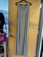 Liz Lange Maternity Maxi Dress - Gray with purple stripes - XXL