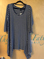 No Comment T-Shirt - Navy Blue and White - 2X