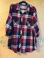 Eden & Olivia Shirt - Red, Black, White, Grey -