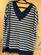 Lane Bryant Sweater - Navy and White - 22/24