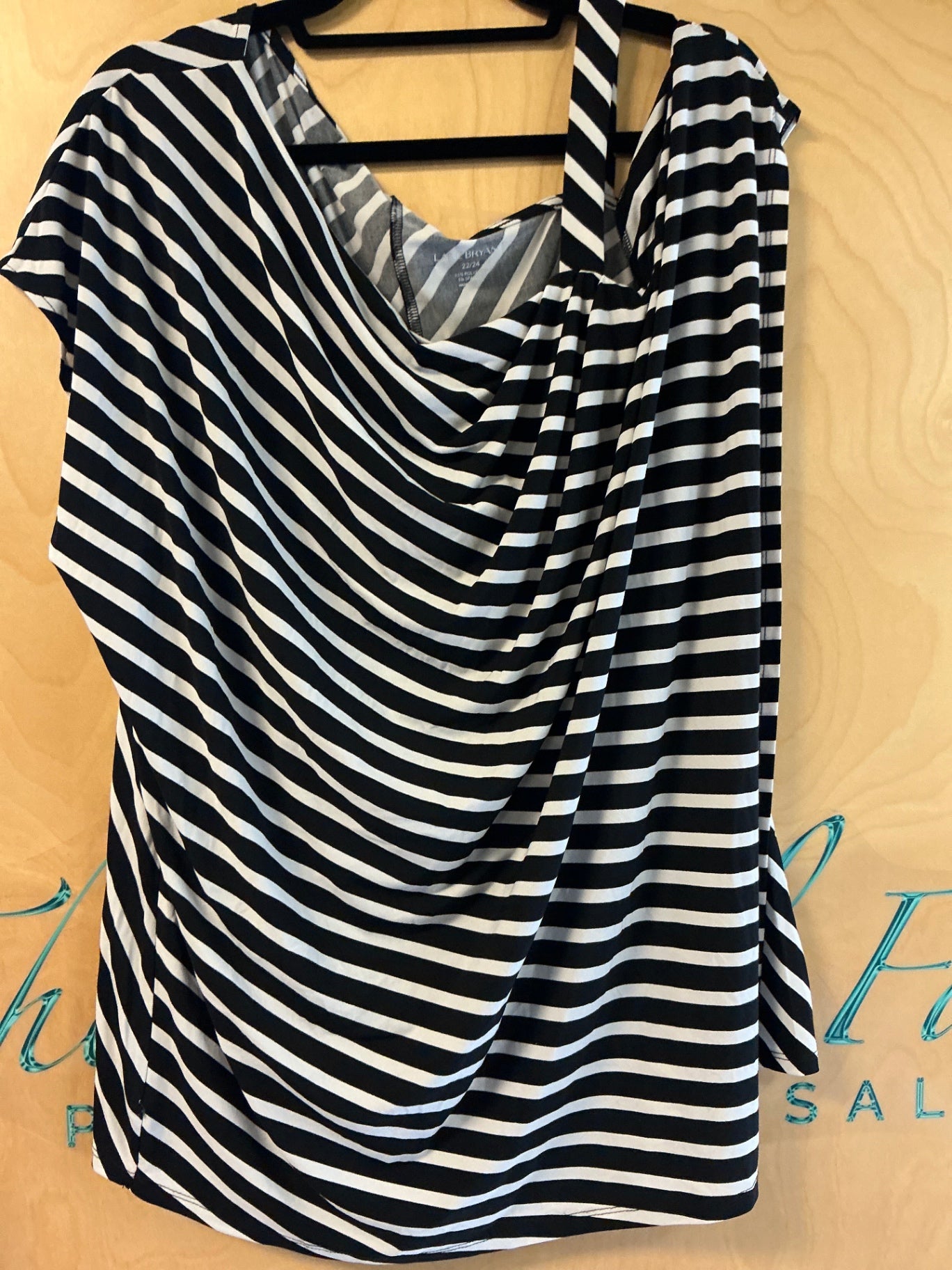LANE BRYANT T-Shirt - Black and White - 22/24