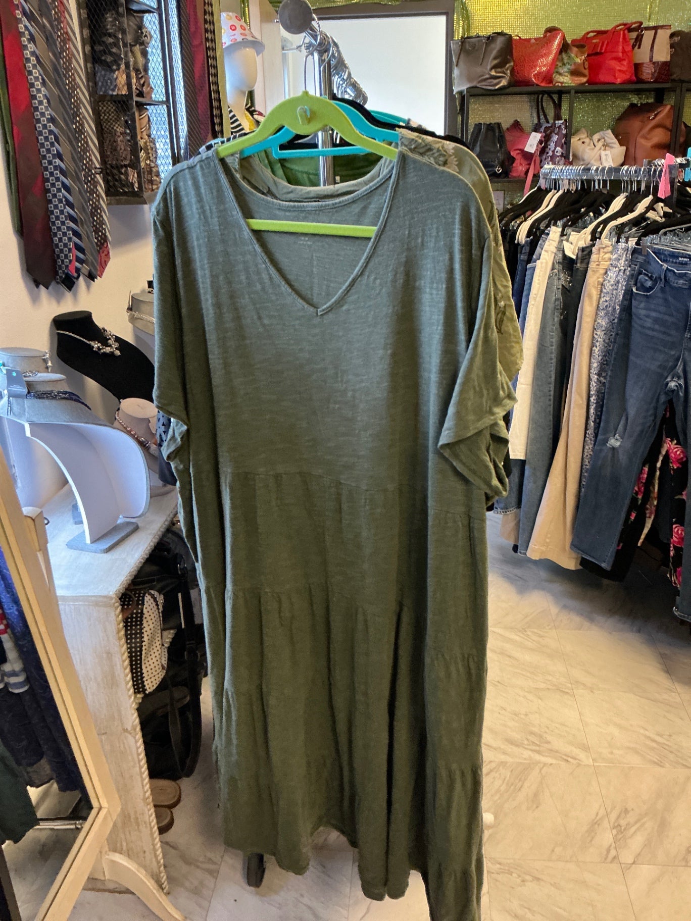 D & Co Dress - Olive Green - 5X