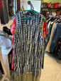 Daco Beach Layered Tunic Top - Black and White - 5X