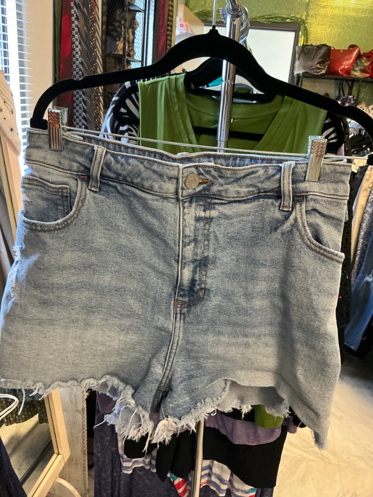 Ms.cello Denim Shorts - Light Blue - 3X