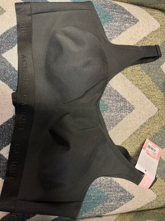 Lane Bryant Cacique Unlined Full Coverage No-Wire Bra - Black - 40DDD NWT