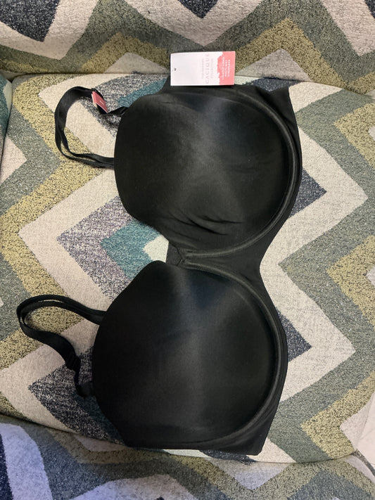 Lane Bryant Cacique Lightly Lined Multi-Way Strapless Bra - Black - 44H NWT