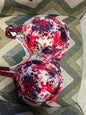 Torrid Lightly Lined T-Shirt Front Close Bra - Multicolor (primarily pink, purple, red, and white) - 44H NWT