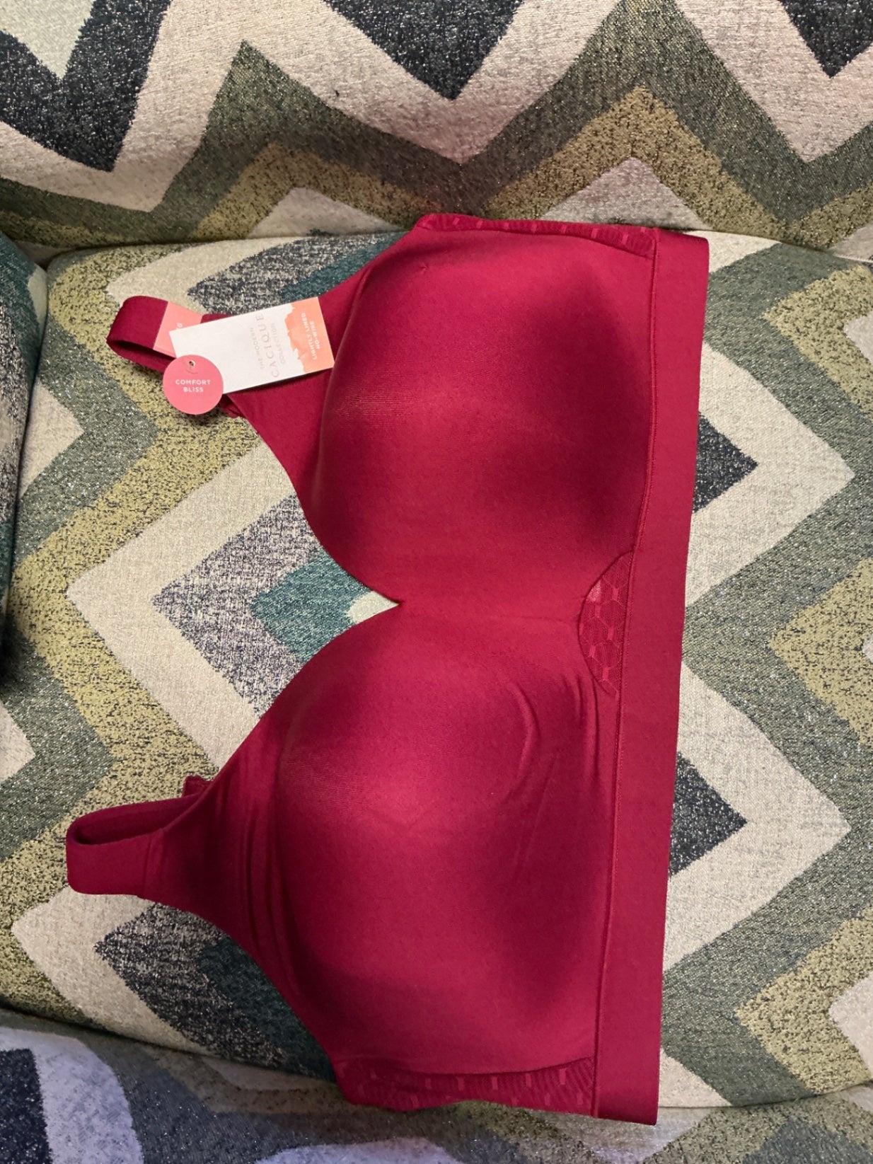 Lane Bryant Cacique Lightly Lined No Wire Bra - Red - 44G NWT