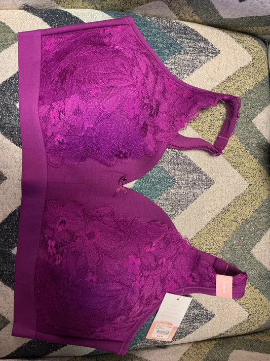 Lane Bryant Cacique Lightly Lined No Wire Bra - Fuchsia/Pink - 40DDD NWT