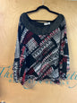 Cato Blouse - Multicolor (Red, Black, White) - 22/24