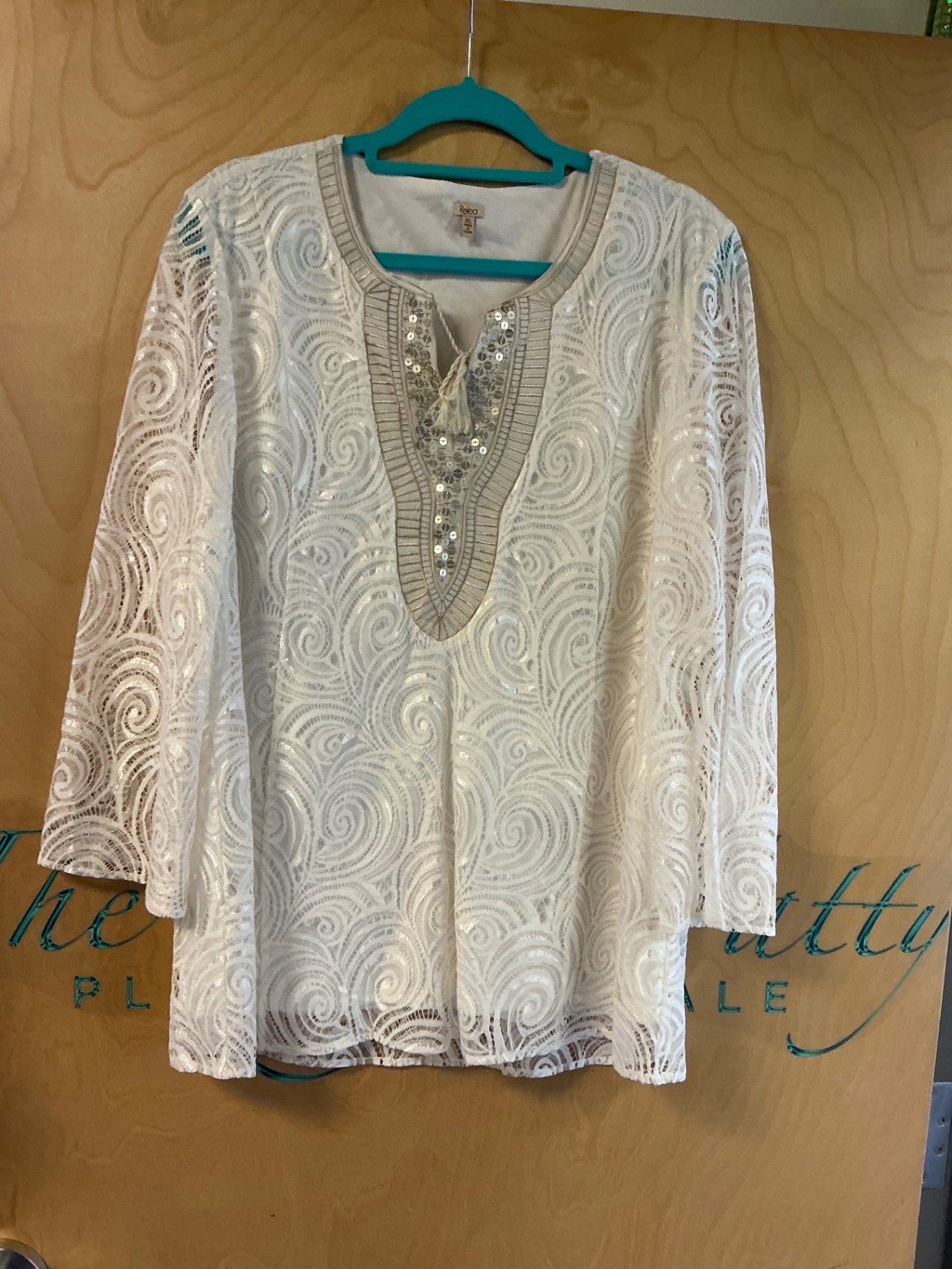 Reba Blouse - White - XL NWOT
