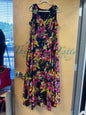 Jessica London Dress - Multicolor (mainly black, pink, yellow, white, green) - 16W