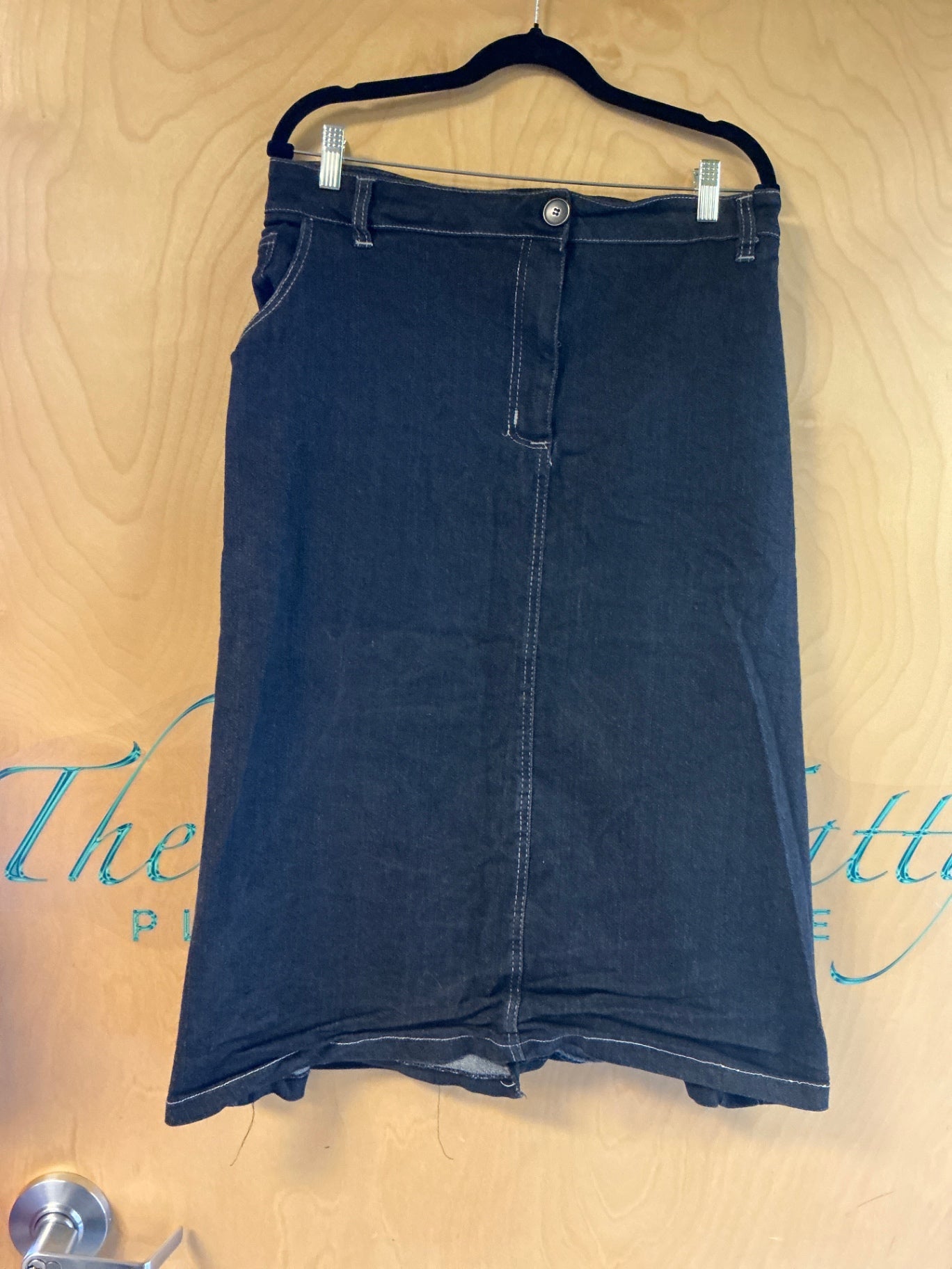 Gold Flava Denim Skirt - Black - 36