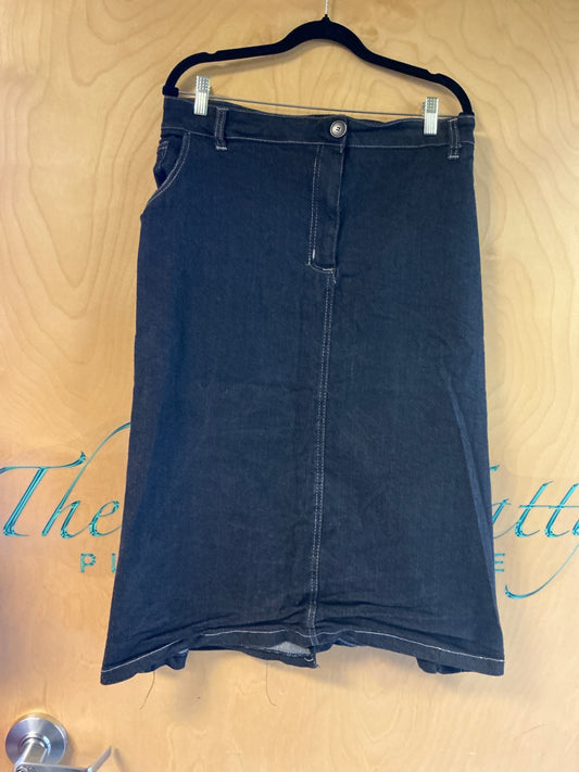 Gold Flava Denim Skirt - Black - 36