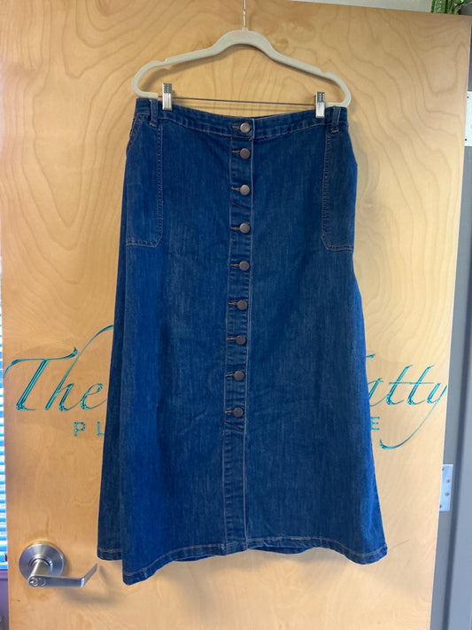 Cato Denim Skirt - Blue - 22W