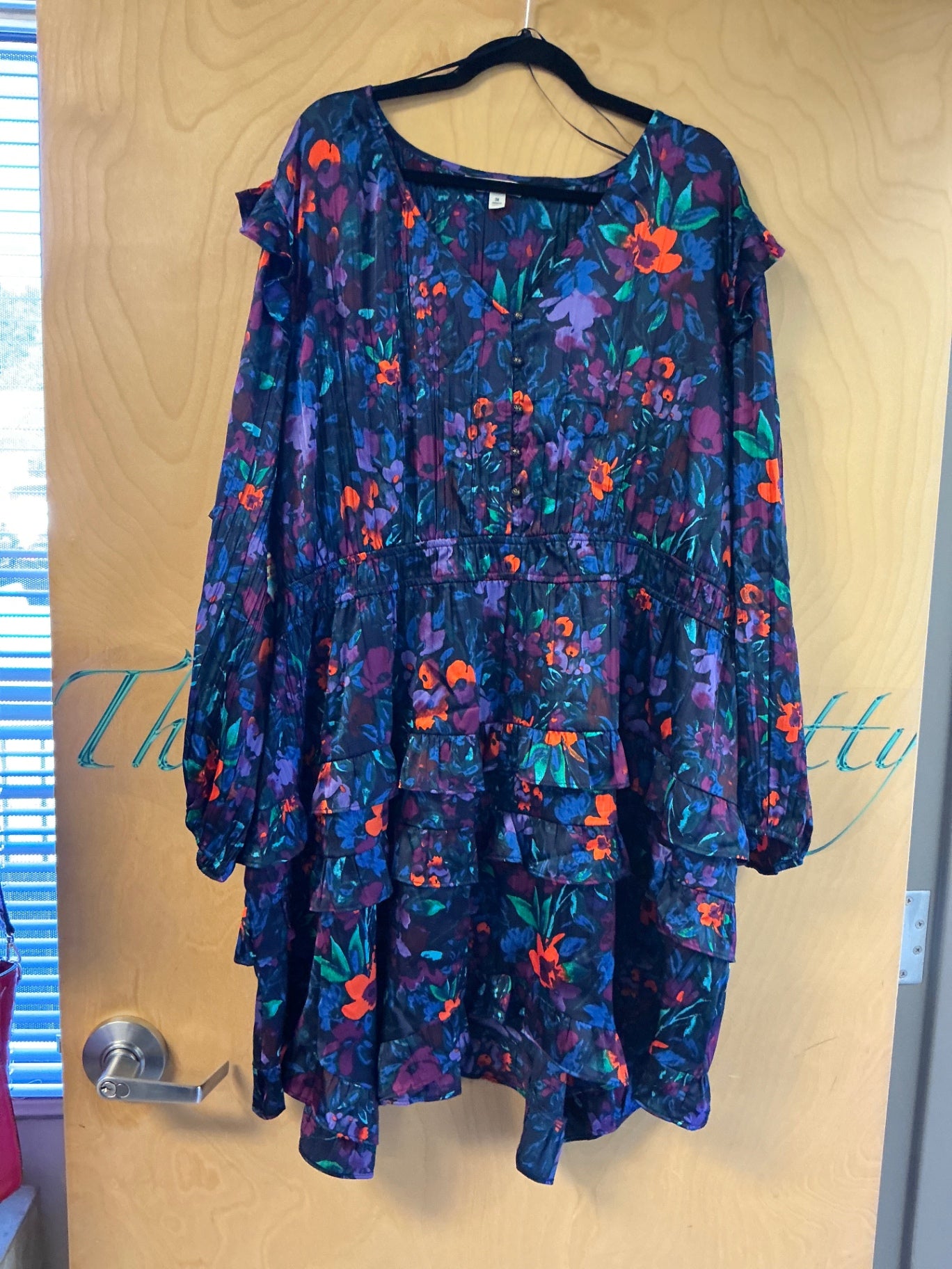 The pioneer woman Dress - Multicolored (primarily dark blue, purple, orange, and green) - 3X