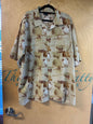 Vintage Southpole Shirt - Beige with brown and white patterns - 2XL
