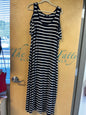 RELAXX Dress - Navy Blue and White - 3X