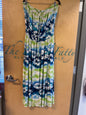 Seven7 Strapless Maxi Dress - Multi-colored (blue, white, green) - 22/24