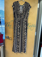 Lucy Diamonds Dress - Black and beige - 4X