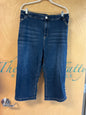 Avenue Capri Jeans - Dark Blue - 32A