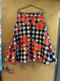 Lane Bryant Skirt - Black, White, Red - 24 NWOT
