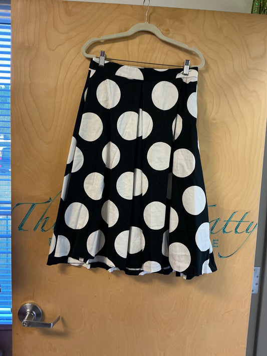 Lane Bryant A-Line Skirt - Black and White - 24