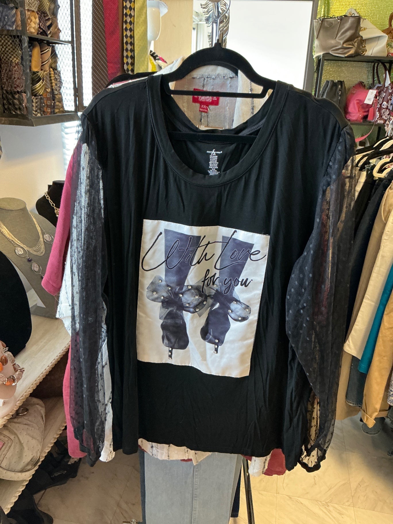 Ashley Stewart T-Shirt - Black - 26/28