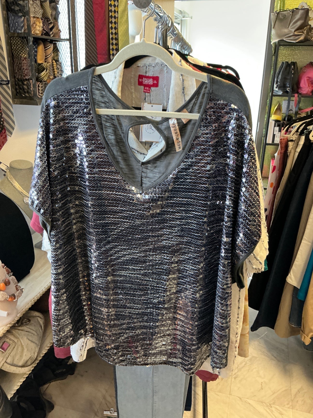 Eyeshadow Blouse - Silver/Gray -