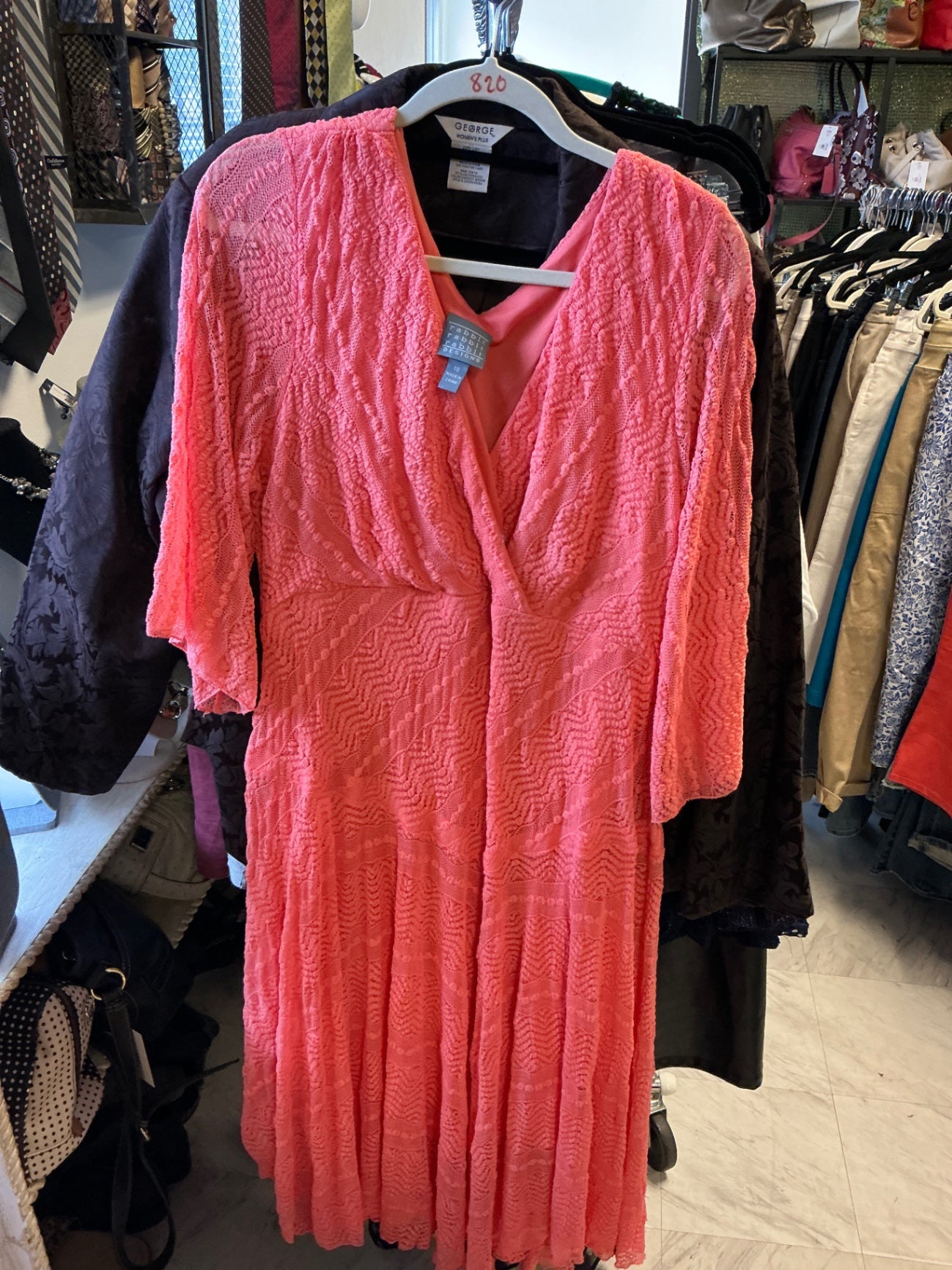 Rabbit designs Dress - Pink - 18